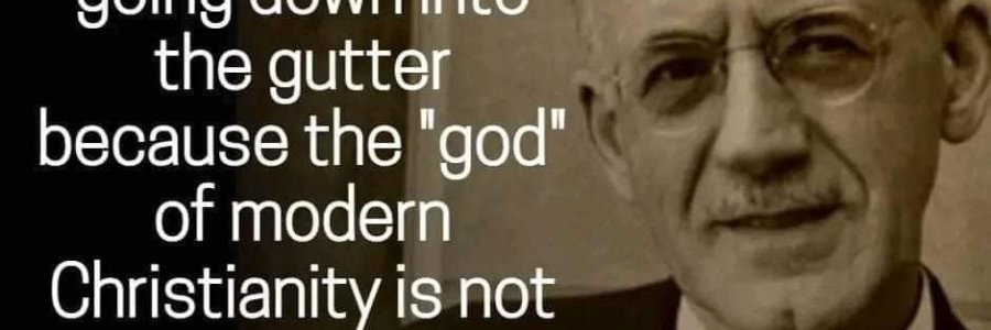 A.W.Tozer, Bondservant of Christ quote "Christianity is decaying and going down into the gutter because the "god" of modern Christianity is not the God of the Bible."